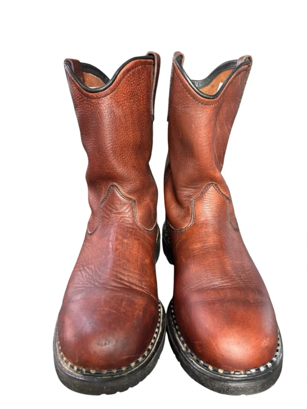 Red Wing Pecos 1149 Pull-On Brown Leather Work Boots – Sz 11 EE (E2)